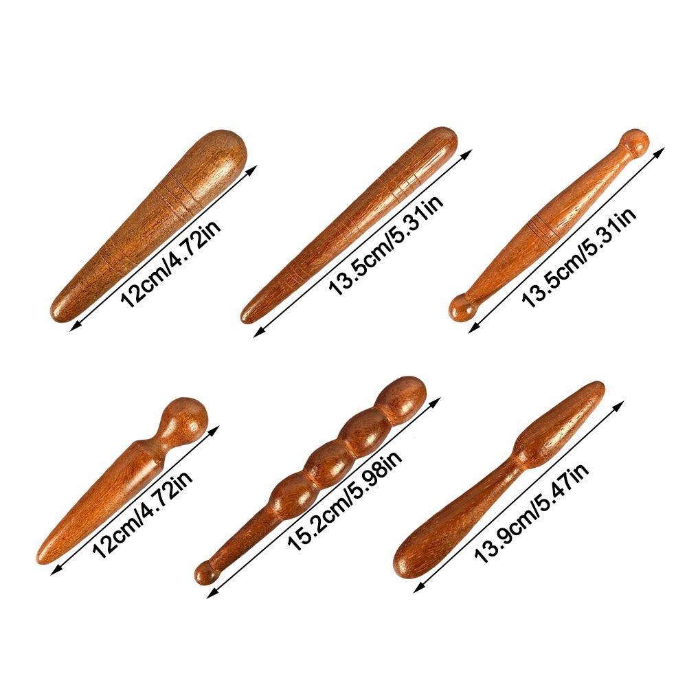 Wooden Body Massage Stick Round Head Foot Reflexology Massager  for Relieve Physical Fatigue
