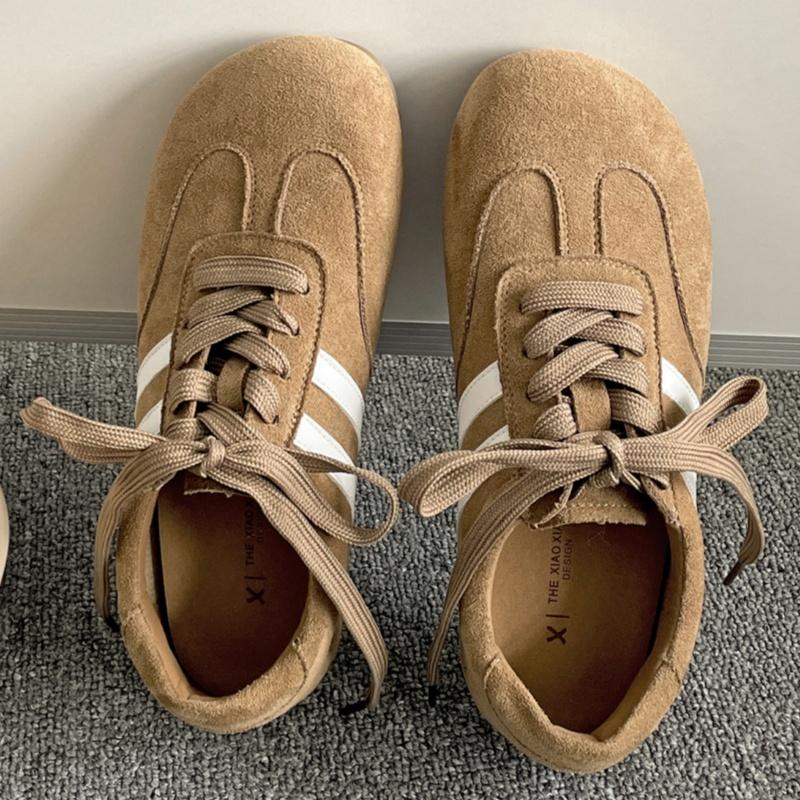 Fashion Casual Women Sneakers 2025 Popular Retro German Training Shoes Niche Comfortable Soft Soled Flat Shoes Versatile Single Shoes