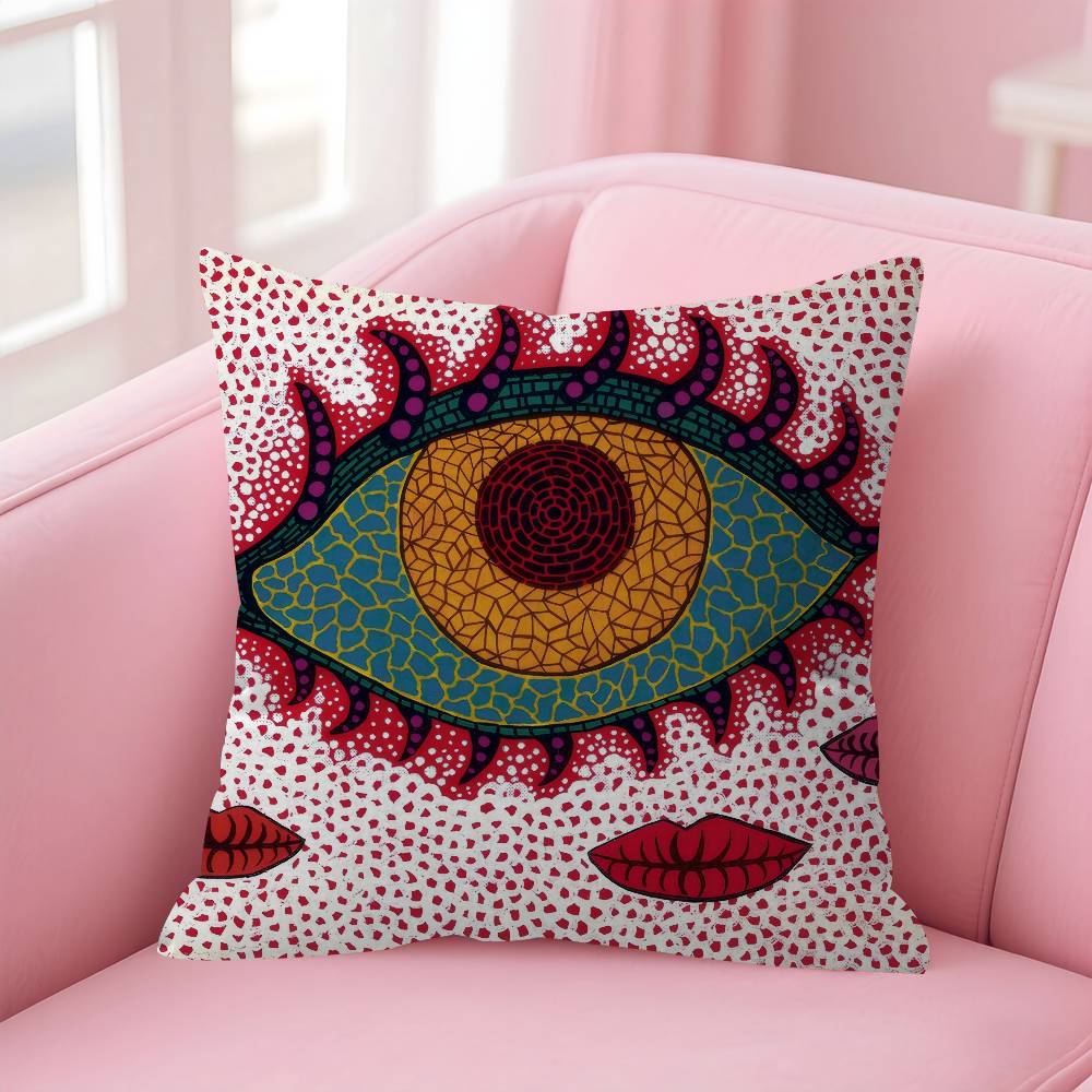 Japanese Yayoi Kusama Personalized Pillow Cover Kids Bedroom Wild Party Decor Pillowcase kid Birthday shower Gift