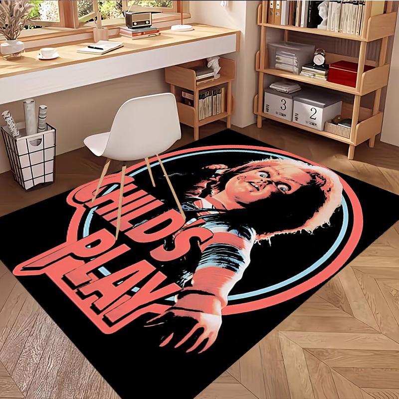 Bride of Chucky Print Rug, Washable Floor Carpet, For Entryway Dorm Laundry Room Office Study, Home Decor Birthday Christmas Gift