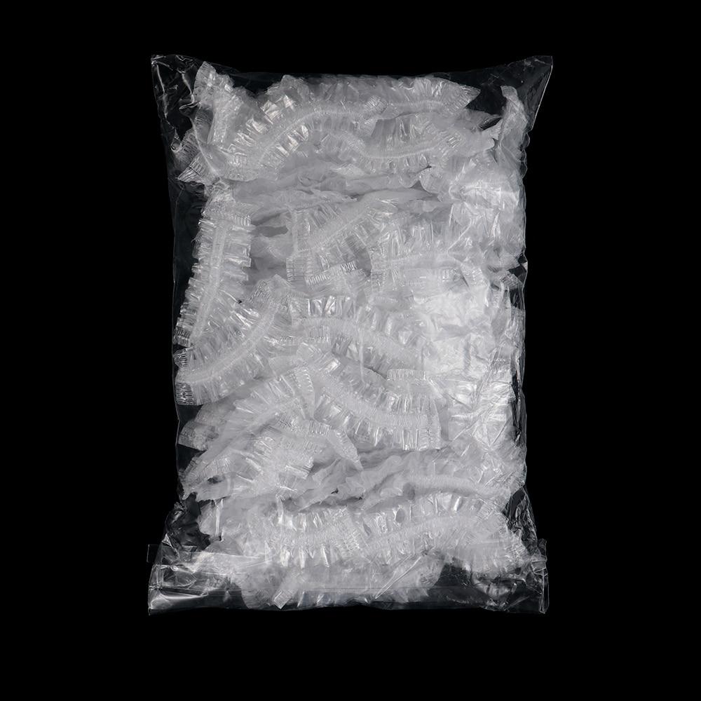 50pcs Disposable Waterproof Transparent Ear Cover Bath Shower Salon Ear Protector Household Hair Dyeing Earmuffs