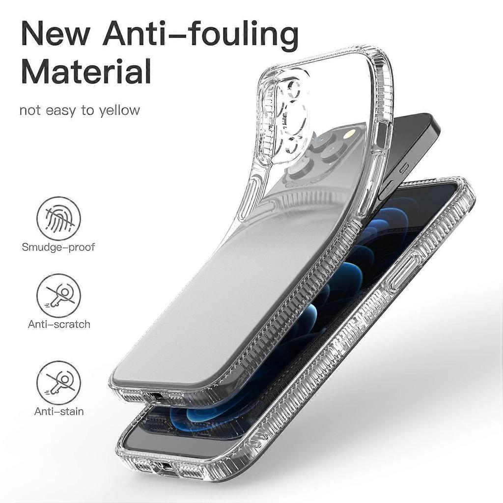 For iPhone 12 Pro Max Shockproof Transparent TPU Airbag Protective Case