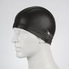 Speedo Silicone-Coated Swimming Cap with Three-Layer Fabric, Soft and Comfortable, Black