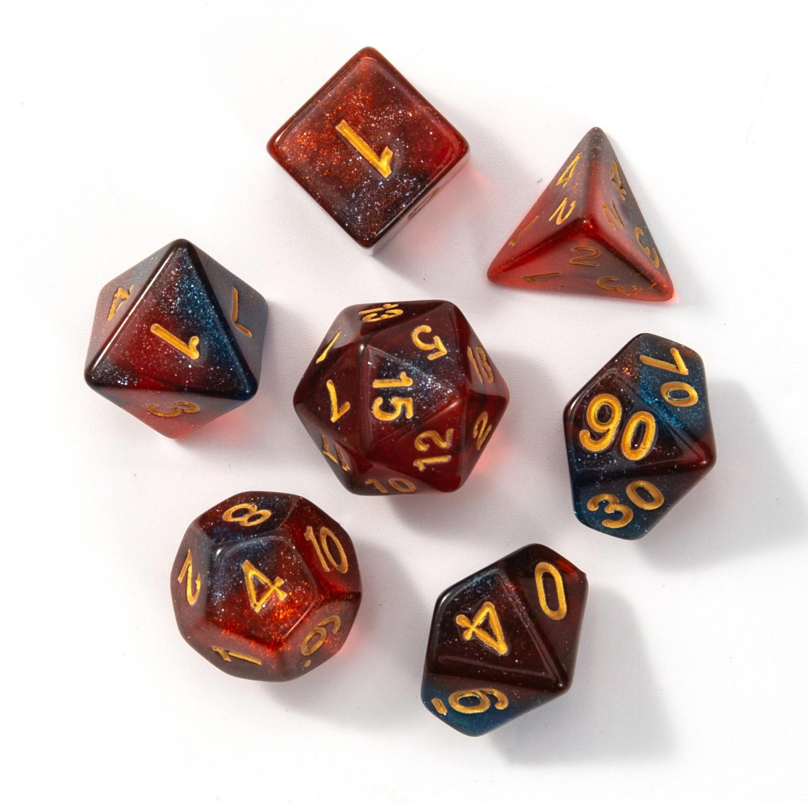

A Set Of Two-color Acrylic Dice, Digital Dice One Size коричневый