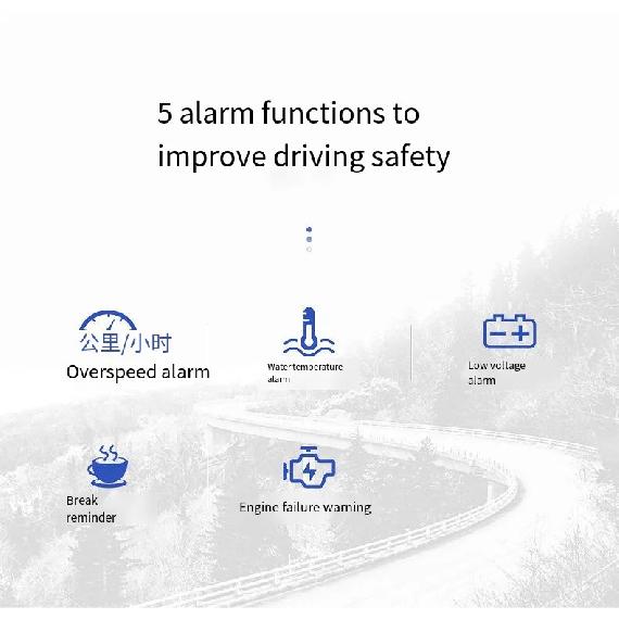 H400S Head-Up Display Universal HUD Driving Computer OBD Speed Projector Fuel Mileage Alarm Car Accessories