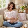 Jacquard Plush Pillow Case Cartoon Rabbit Throw Pillowcase Easter Pillow Covers  Sofa Couch