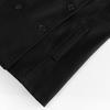 Uniform School Coat Student Pea Coat P Coat Short Length Slim Thick Unisex MY468 [NOLCCTN] Women's Women's (M, Black)