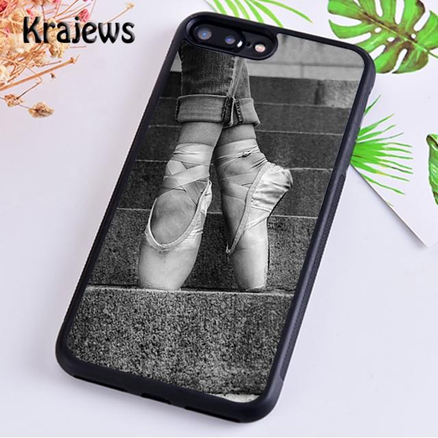 Krajews Balerínky Baletní Boty Tančící Dívka Pouzdro na Telefon Pro iPhone 14 5s 6s 7 8 plus X XR XS 11 12 13 pro max Samsung S21 S22 ultra