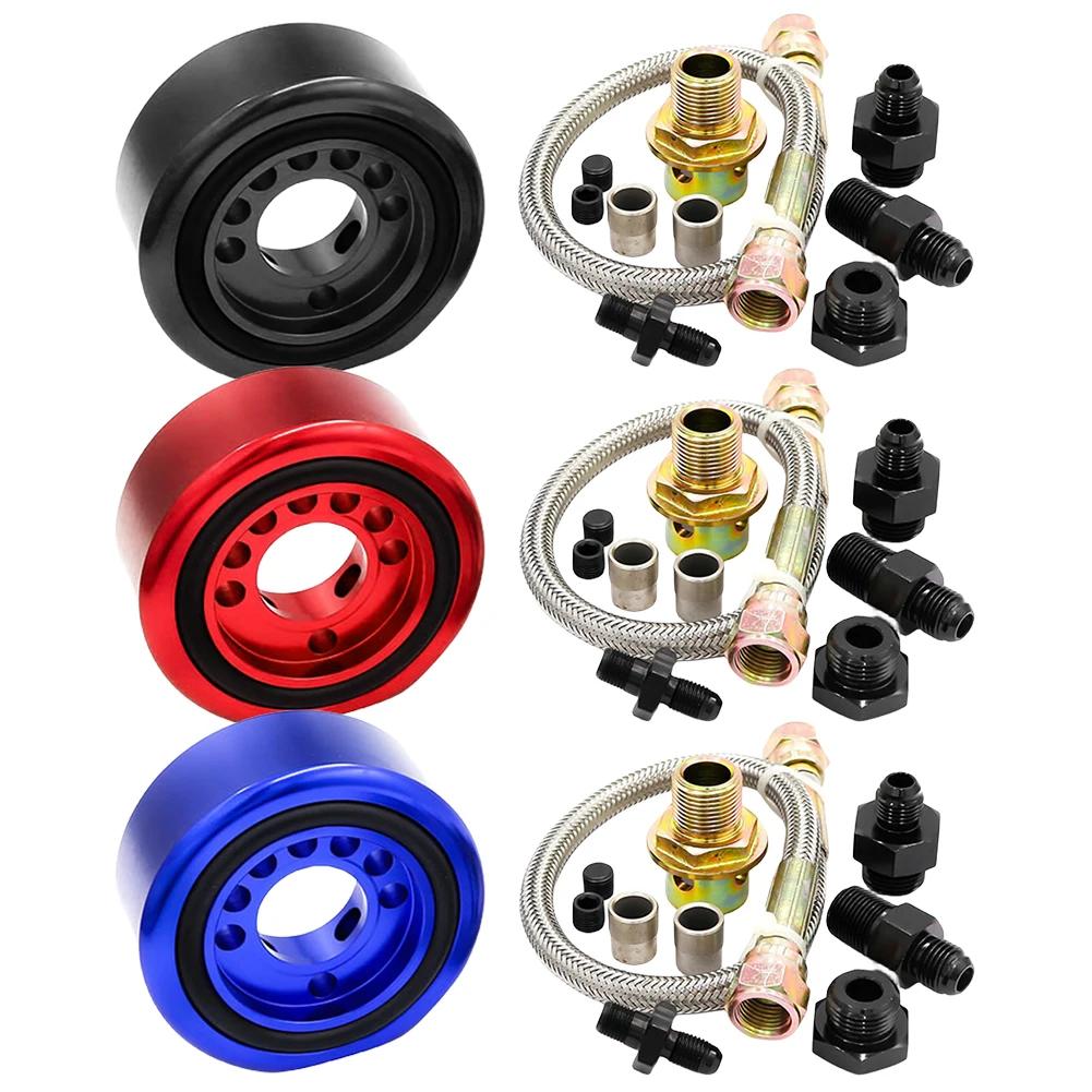Oil Supply Adapter Conversion Kit Aluminum Oil Supply Adapter Sandwich Conversion Kit for Honda Acura LS B20 VTEC