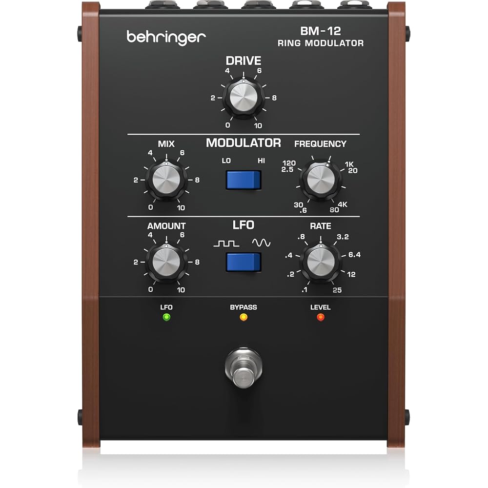 Behringer BEHRINGER BM-12 RING MODULATOR Vintage-style Ring Modulator Pedal with Bell-like Tone A...