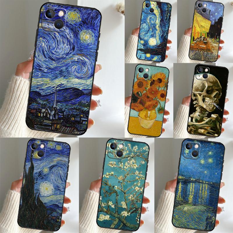 Van Gogh Art Oil Painting Case For Xiaomi 15 13 14 Ultra 13T 14T 15T Pro 17 Pro Max POCO F7 F5 F6 X5 X6 X7 Pro Cover