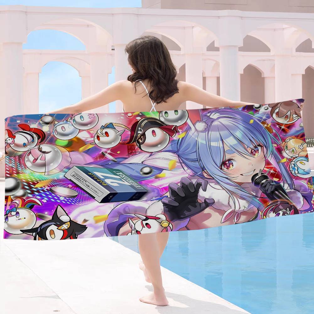 Game H-Hololive Usada P-pekora Microfiber Printed Beach Towel Mountain Climbing Yoga Beach Swimming Running Absorbent Soft Towel
