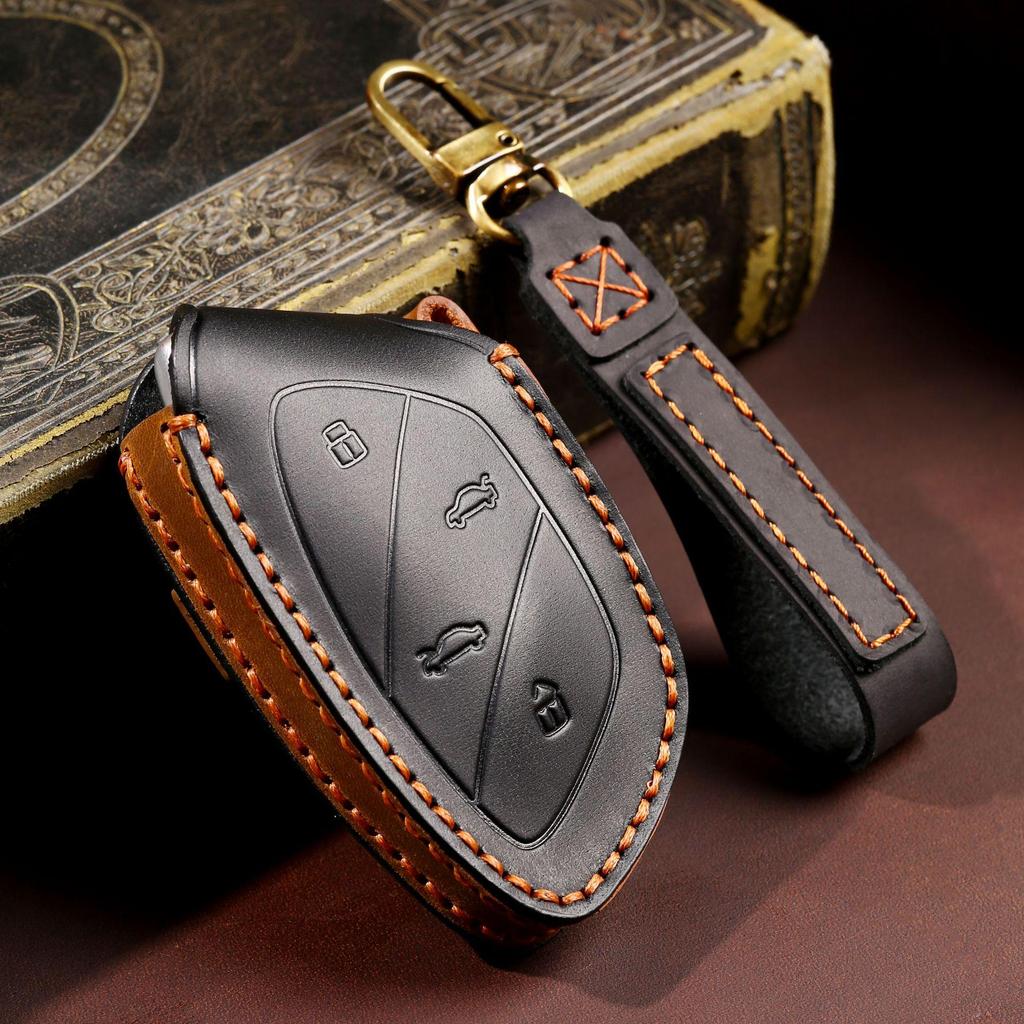SAIC Roewe MARVEL X Car Key Leather Protective Shell and Buckle Cover