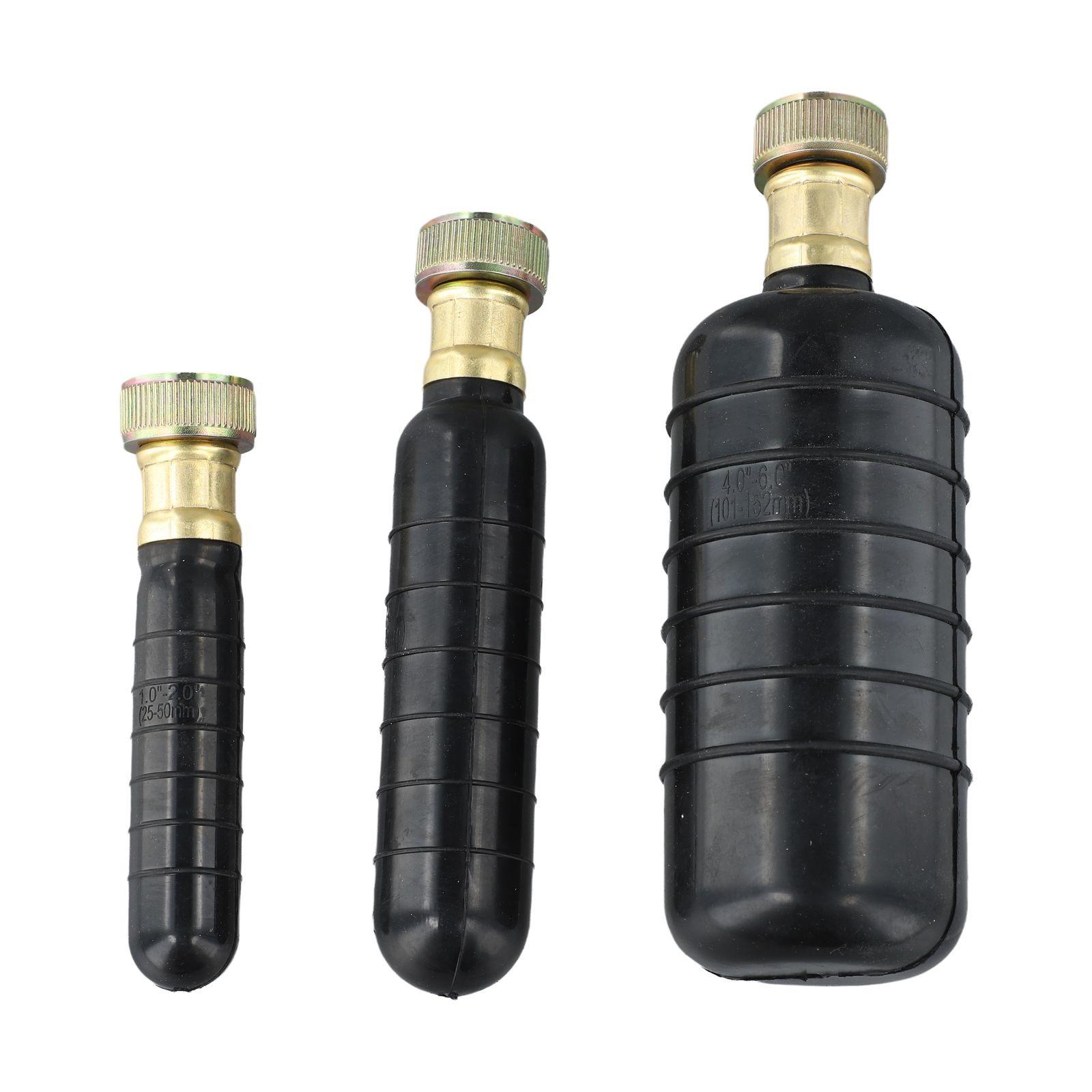 3 Piece Drain Bladder Kit for Efficient Pipe Unclogging with Water Power