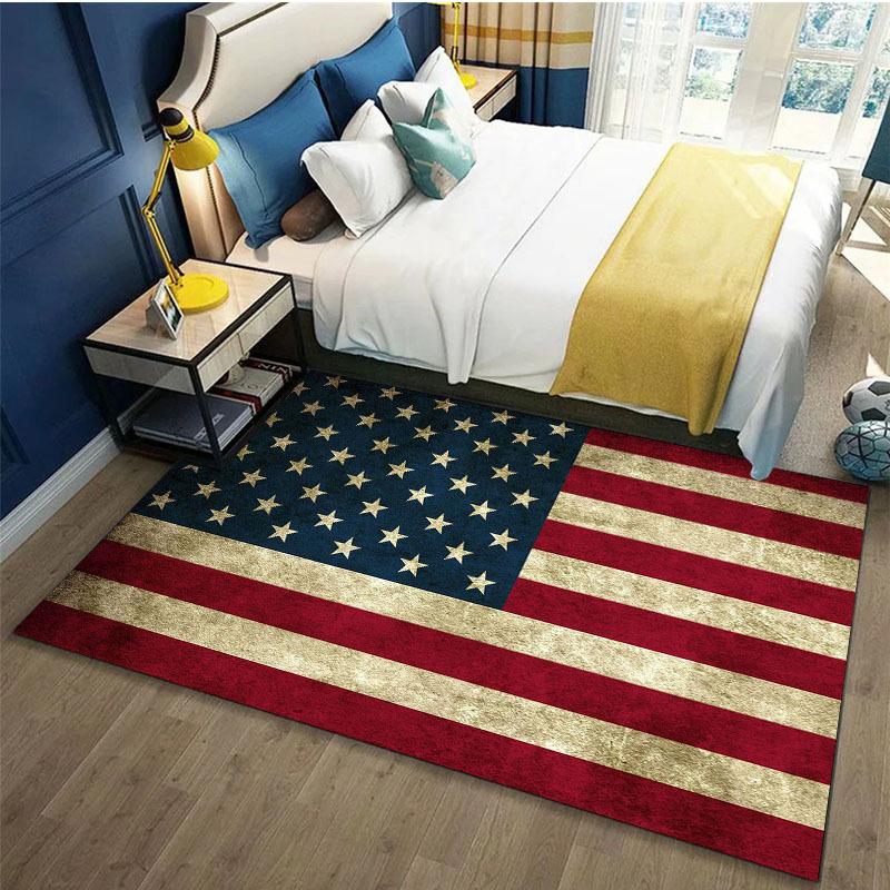 American Flag Carpet, Anti-Slip Bathroom Absorbent Carpet, Home Decoration, Full Carpet Covering Living Room And Bedroom
