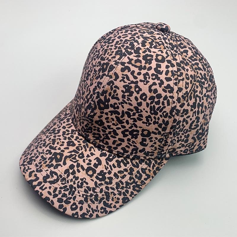 Street Personality Leopard Print Fashion Women'S Baseball Cap Cotton Hip Hop Versatile Sports Breathable Sun Hat