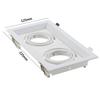 JOYINLED Square Recessed Spotlight Aluminum LED Downlight Frame MR16 GU10 Fitting Housing Fixture for Ceilings Black White