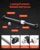 Linear Rail Guide Kit, HGR20, 2PCS 600 mm (23.62 inch) Linear Rails and 1PCS Ball Screw, 4PCS Slide Blocks, with BF12/BK12 End Support, Coupling, and