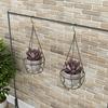Iron Rope Hanger Flower Pot with Chain Flower Pot Holder Decoration Hanging Planter Hanger  Outdoor