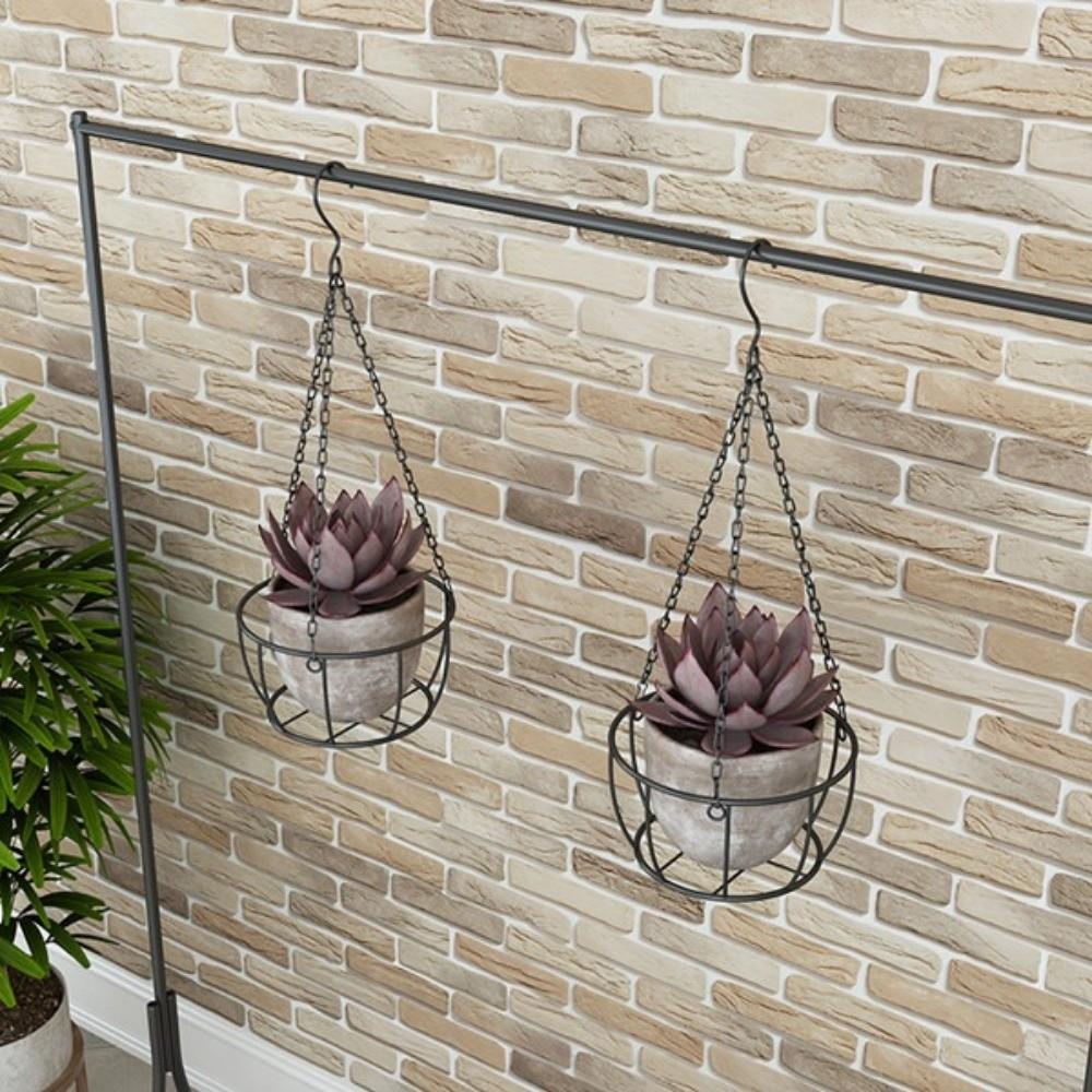 Iron Rope Hanger Flower Pot with Chain Flower Pot Holder Decoration Hanging Planter Hanger  Outdoor