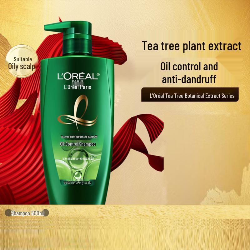 L Oréal Tea Tree Purifying Anti-Dandruff Oil Control Shampoo 500ml