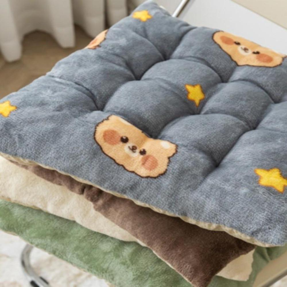 Cartoon Chair Pad Plush Stool Cushion Portable Floor Pillow  for Home&Office