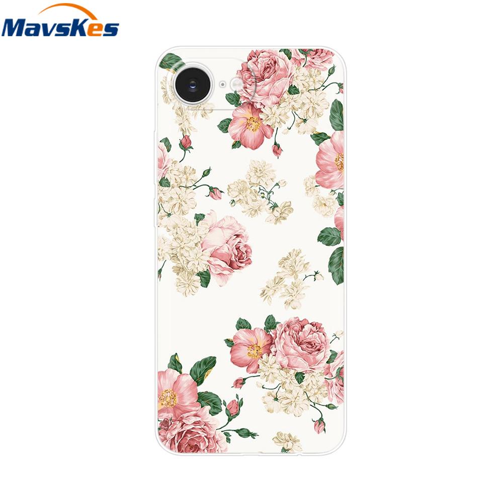 For iPhone 16e Case For Apple iPhone 16e Case Luxury Clear Painted Cover Case For iPhone 16e 16 E Coque Protective Cover Fundas