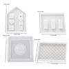 Home House Candle Holder Mold Plaster Concrete Resin Candlestick Silicone Mold Elegant Home Decorations Mould DIYs Craft