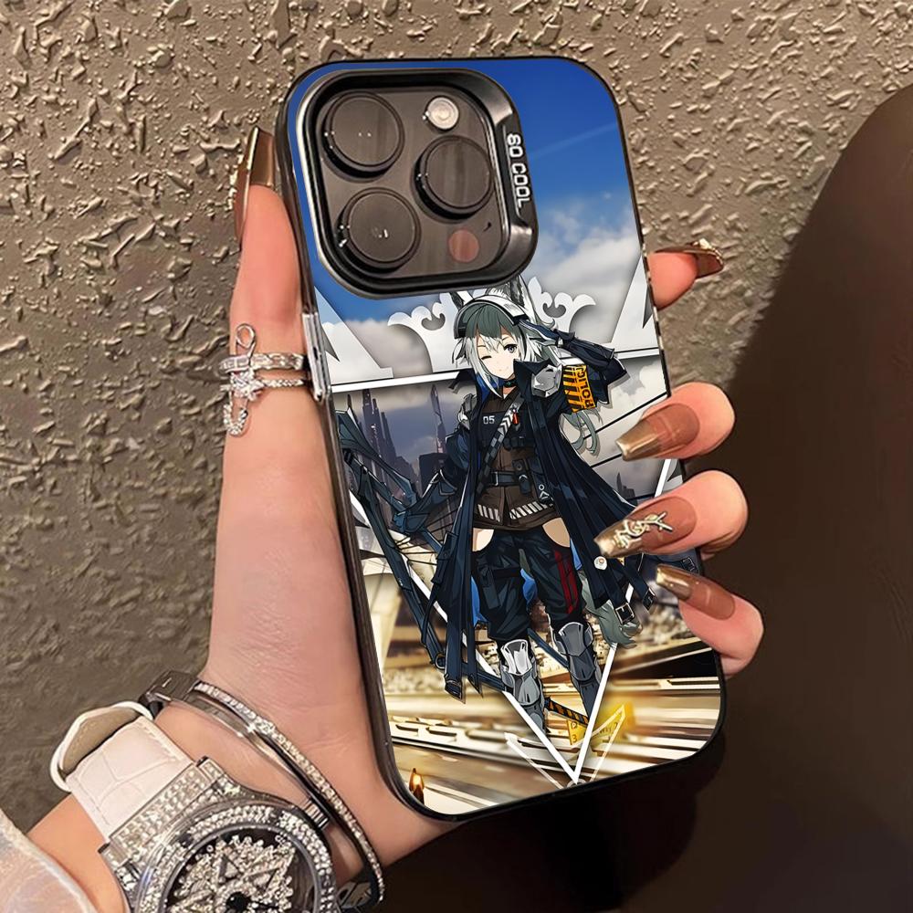 Arknights Grani Translucent Mobile Phone Case for iPhone 17 16 15 14 13 12 11 X XR XS Air Pro Max Plus Colorful Cover