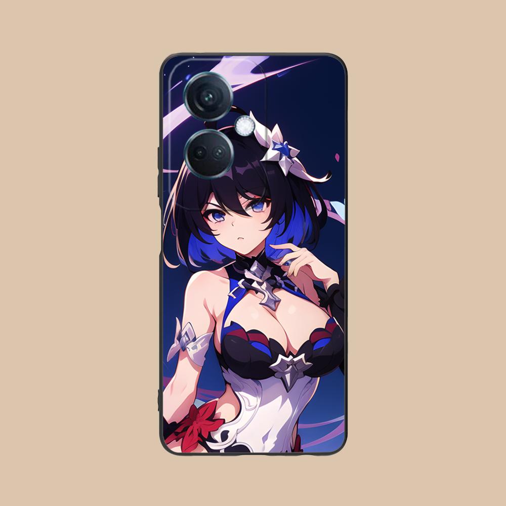 HSR Seele Matowe Etui TPU na Telefon Komórkowy do OPPO Find X9 X8 X7 X6 X5 X3 X2 Plus s Pro Ultra Lite Kolorowe Nadrukowane Pokrowce