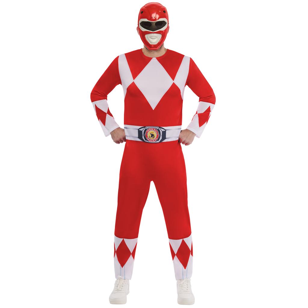 Mighty Morphin Power Rangers Unisex Adult Red Power Ranger Costume