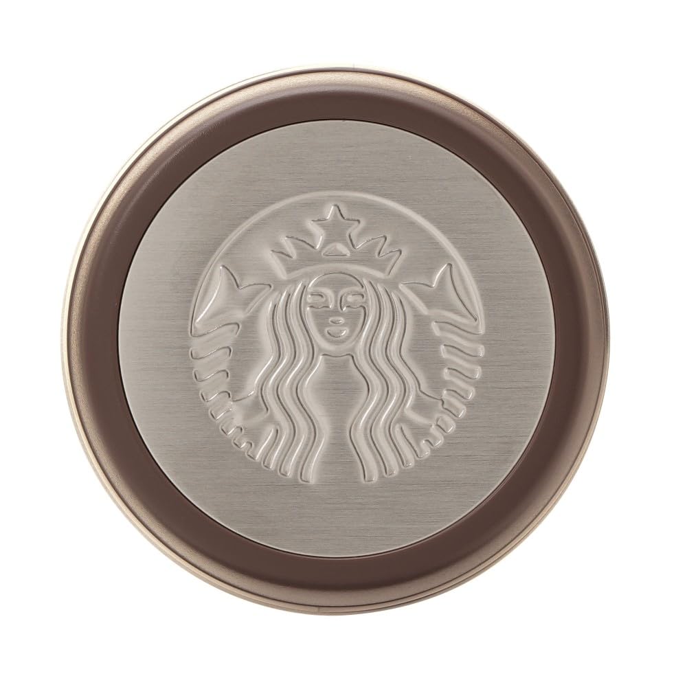 STARBUCKS Curved Stainless Steel Bottle, Brown, 355ml, Starbucks Tumbler, Coffee, Gift, Water Bottle, 2024, Brown