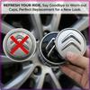 4 Pièces 60MM Cache-Moyeux de Roue de Voiture Cache-Jante Étanche Style de Voiture Pour Citroen C1 C2 C3 C4 C5 C6 C5X E-C4 C-Crosser C4 Cactus Berlingo Elysee C-ZERO