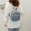 Lightweight Shoulder Bag Corduroy Bow Rucksack Cute Student School Bag  Women