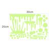 Imitation Blood Hand Foot Luminous Print Stickers Waterproof Horror Zombie Halloween Car Wall Door PVC Party Haunted House Decor