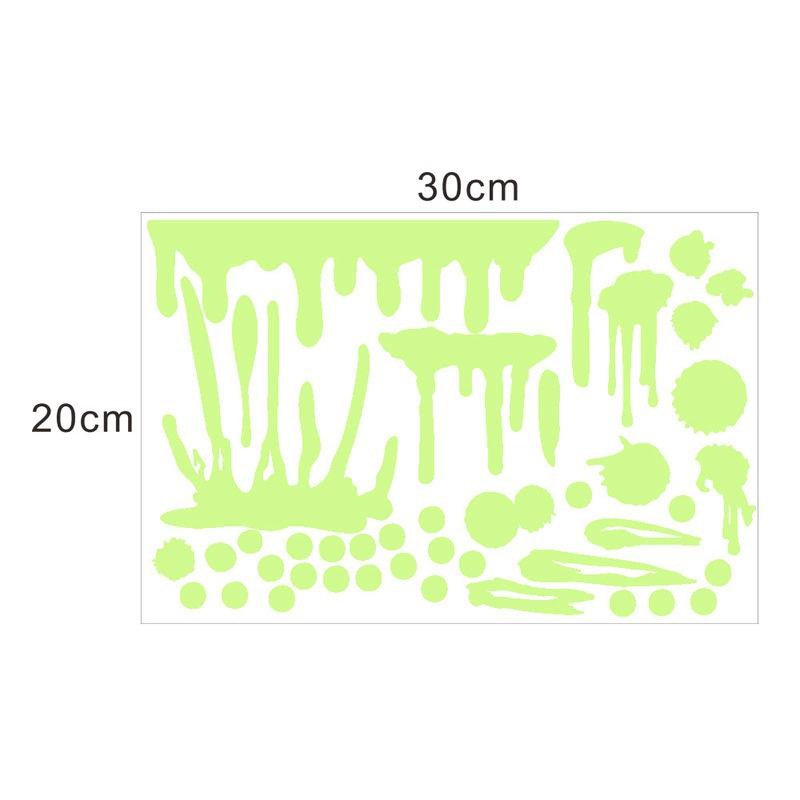 Imitation Blood Hand Foot Luminous Print Stickers Waterproof Horror Zombie Halloween Car Wall Door PVC Party Haunted House Decor