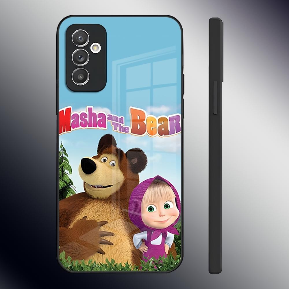 

Cartoon M-Masha And The B-Bear Phone Case For Samsung S26 S24 Ultra S22 S23 S25 S20 Fe S21 Plus A16 A54 A34 A53 Glass Cover Samsung a16