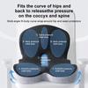 Comfort Memory Foam Backrest Cushion Breathable Back Support Car Seat Cushion Non-Slip Waist Protection Chair Cushion