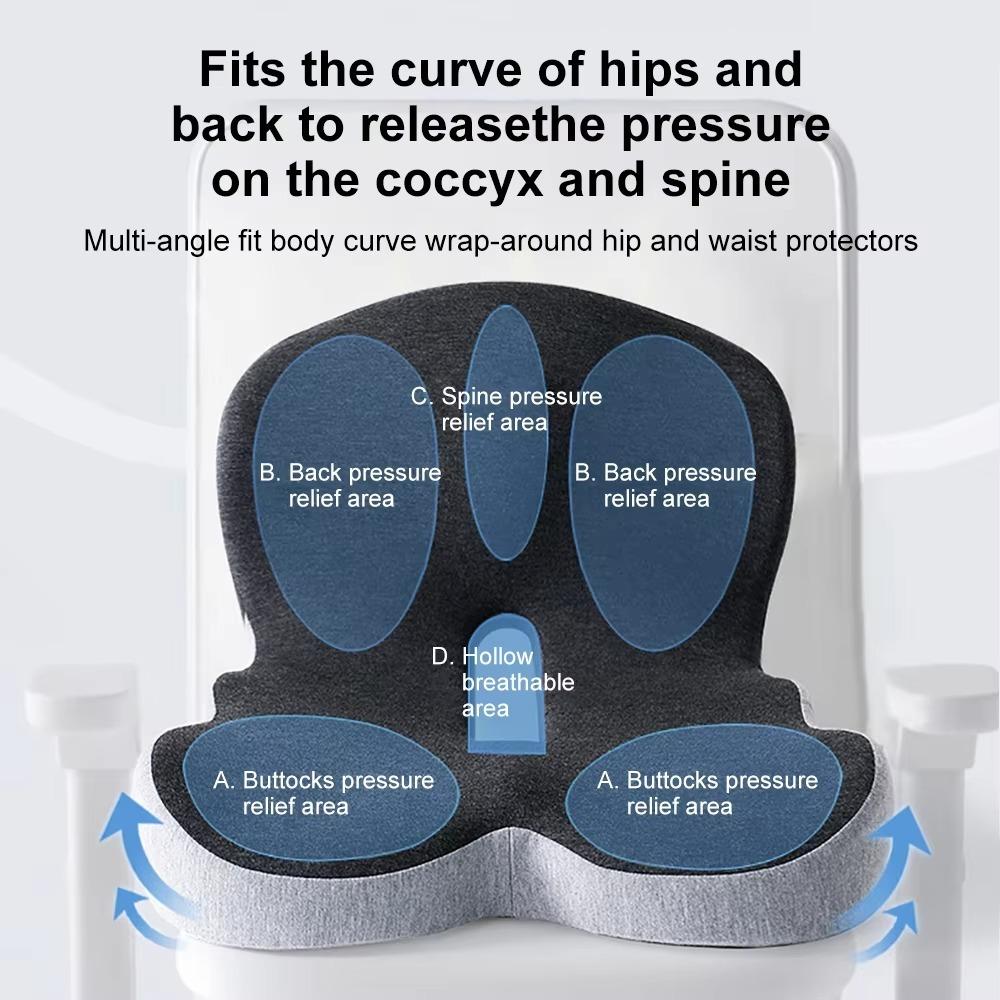 Breathable Memory Foam Backrest Cushion Comfort Driving Comfort Cushion Truck Driver