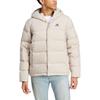 Adidas Solid Color Hooded Long Sleeve Down Jacket With Side Zipper Men Jackets Off-White HY3934