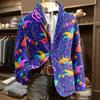 Men's Printed Corduroy Pocket Suit Jacket Cardigan Men's Casual Suit