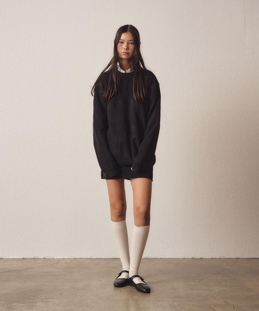 EZIO WOMEN W Soft Filling Round Knit_Black