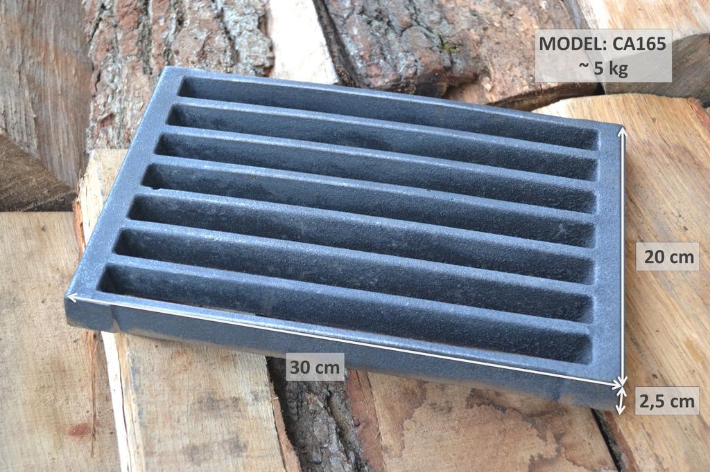 Ca165 - 30 X 20 Cm - Cast Iron Grate for Oven, Fireplace, Kitchen