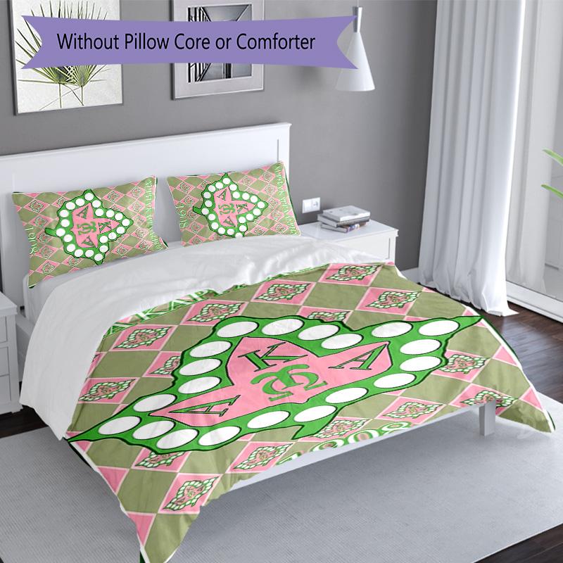 3pcs AKA Logo Pattern Bedding Set Duvet Cover Set Includes Duvet Cover &pillowcases, Perfect All Season Bedroom Decoration & Gift