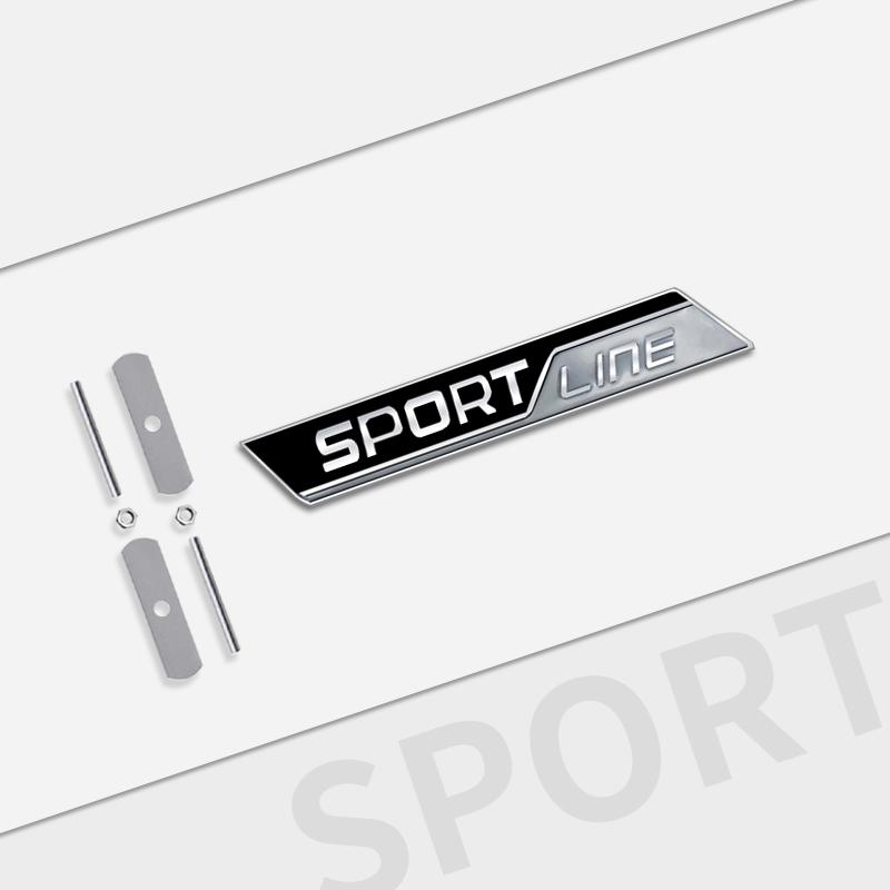 Cycr3 Auto Metal For Skoda Sportsline Grille Logo Fabia Rapid Octavia Superb KAMIQ KODIAQ Car Interior Badge Decals Trunk Sticker