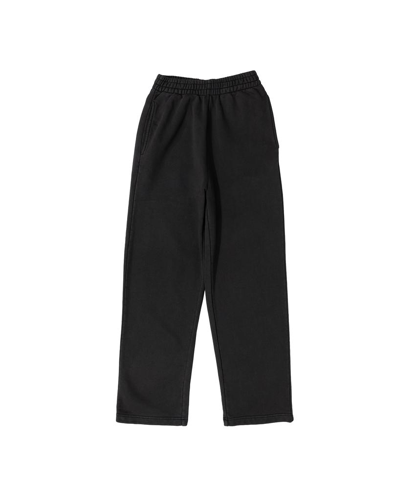 BECANVAS Becanvas Pigment Dyde Overfit Straight Sewatpants (Black)