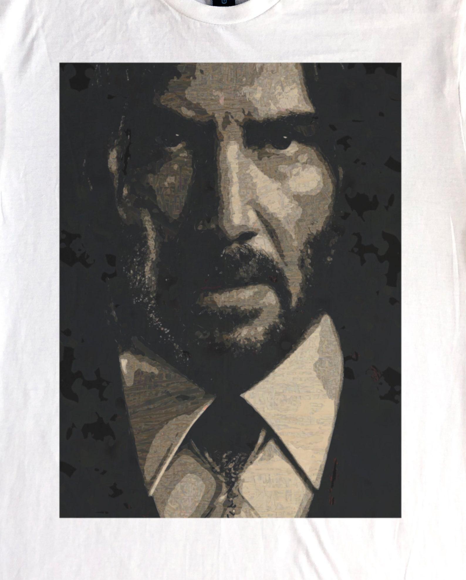 Keanu Reeves Portrait T-Shirt S-XXXL 4XL