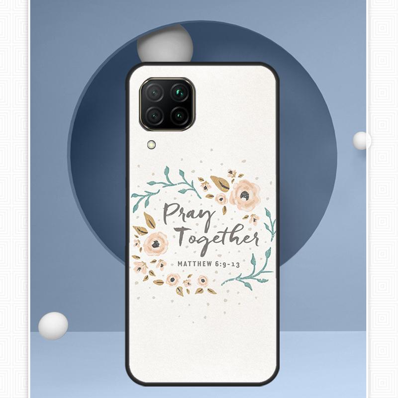 Bible Verse Quotes For Huawei Nova Y91 Y60 Y70 Y72 Y90 Y61 12s 12i 11i 8i 10 9 SE P20 P40 Lite P30 P60 Pro Case