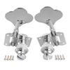 Musiclily Pro L2 + R2 Bass Tuners for 4-String Electric Bass, Chrome