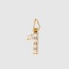 CARLIDANA New Popular Zircon Heart Symbol Number Charms Stainless Steel 18K Gold Plated DIY Jewelry Pendant for Bracelet